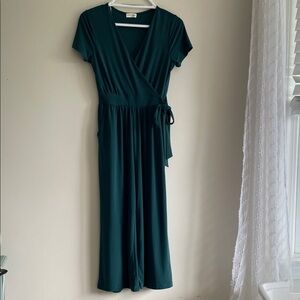 Elegant Teal Wrap Dress
